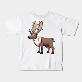 Cute Arctic Reindeer Or Elk Kids T-Shirt